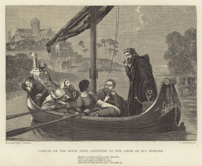 Canute sur la rivière Nene écoutant le chœur de l